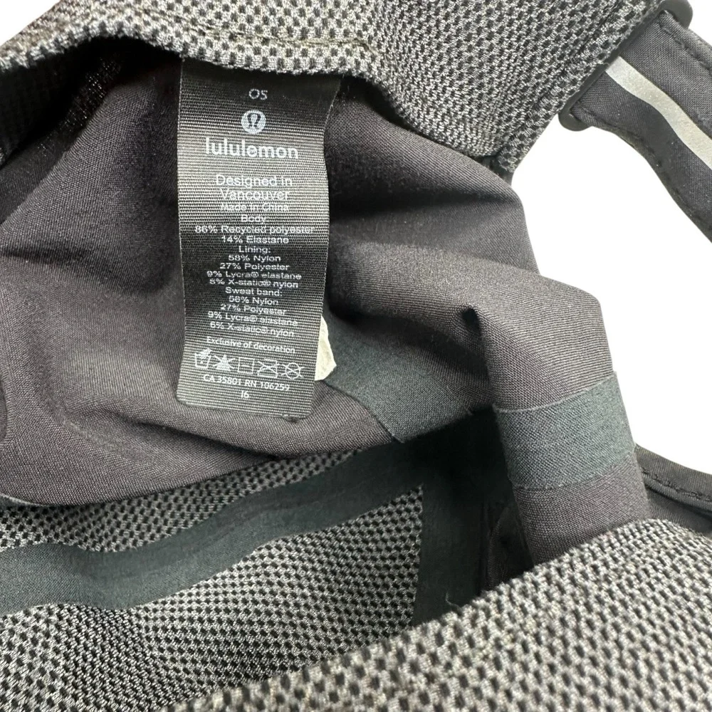 Lululemon Black Adjustable Baseball Hat Minimalist Sporty Streetwear